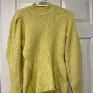 Yellow knit sweater